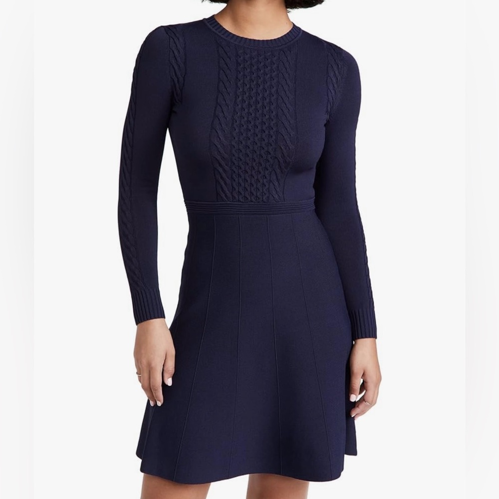 Shoshanna Edison Dress in Navy
